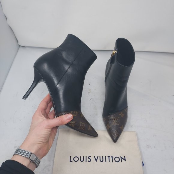 Louis Vuitton Shoes - Louis Vuitton Monogram LV Cherie Ankle Boot Leather